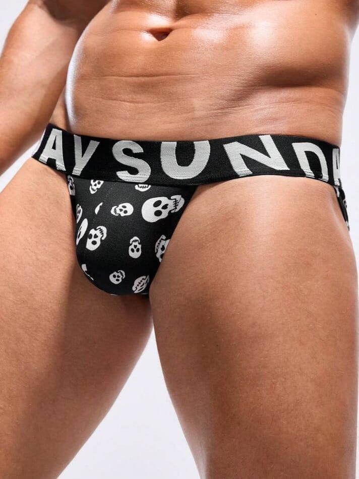 Men's Skull Print Briefs
